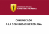 COMUNICADO A LA COMUNIDAD HEREDIANA - Vicerrectorado Académico - 28/03/2020